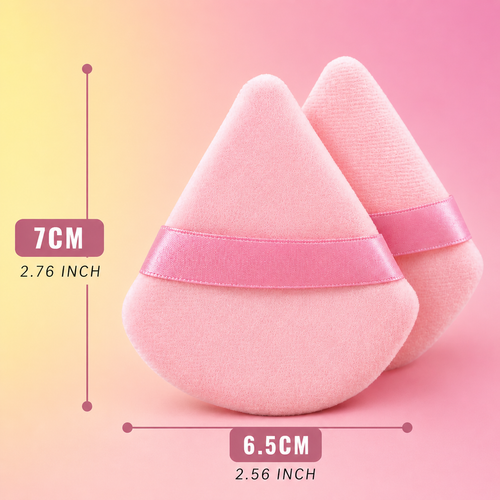 Mixed Triangle Powder Puff Pack (3Pk, 6Pk, 9Pk)