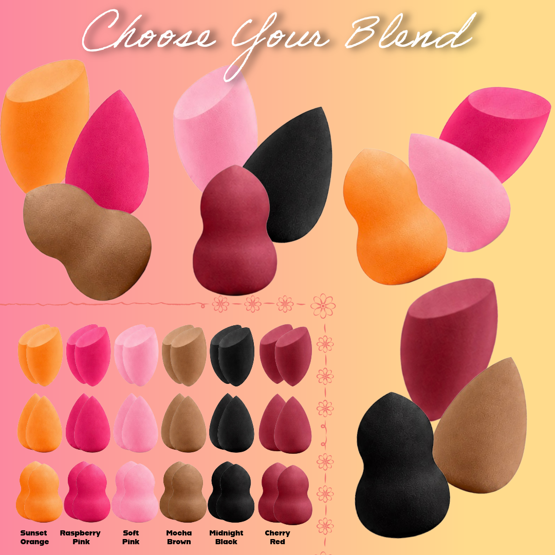 Mixed Color Beauty Blender Pack (3Pk, 6Pk)